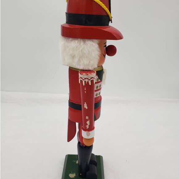 Vintage Nutcracker Red Soldier Christmas Winter Holiday Decor Taiwan 13" - Picture 4 of 16